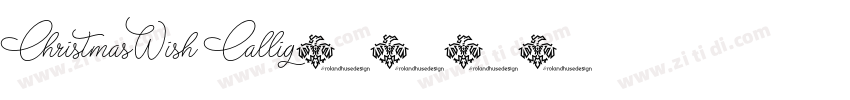 ChristmasWish Callig字体转换
